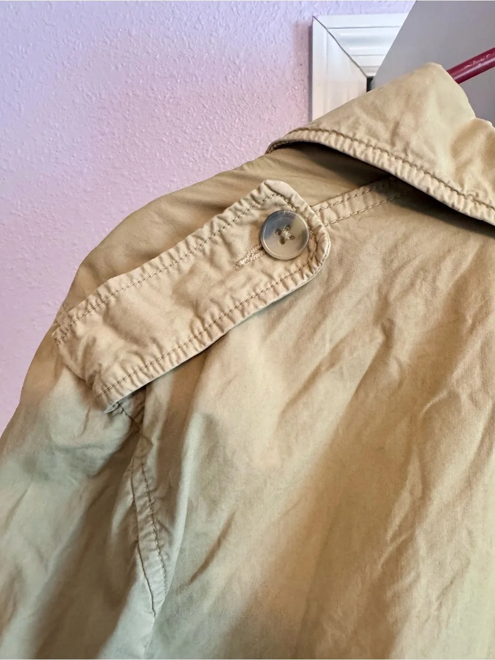 Vintage 2006 Banana Republic Safari Field Jacket Men’s L Khaki/Tan Cotton.